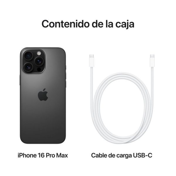 Apple iPhone 16 Pro Max 256GB Titanio Negro - Imagen 5